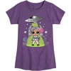 image:imageHYBRID APPAREL  LOL Surprise Dolls  Astro Alien Doll  Spacecraft  Toddler amp Youth Girls Short Sleeve Graphic TShirtHeather Purple