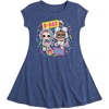 image:imageHYBRID APPAREL  LOL Surprise Dolls  BDay BBS  Celebrate  Toddler amp Youth Girls Fit amp Flare DressHeather Navy