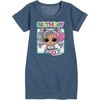 image:imageHYBRID APPAREL  LOL Surprise Dolls  Birthday QT  Celebrate  Toddler amp Youth Girls Fleece DressHeather Navy