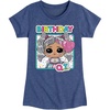 image:imageHYBRID APPAREL  LOL Surprise Dolls  Birthday QT  Celebrate  Toddler amp Youth Girls Short Sleeve Graphic TShirtHeather Navy