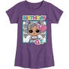 image:imageHYBRID APPAREL  LOL Surprise Dolls  Birthday QT  Celebrate  Toddler amp Youth Girls Short Sleeve Graphic TShirtHeather Purple