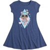 image:imageHYBRID APPAREL  LOL Surprise Dolls  Bon Bon Doll  Toddler amp Youth Girls Fit amp Flare DressHeather Navy