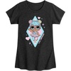 image:imageHYBRID APPAREL  LOL Surprise Dolls  Bon Bon Doll  Toddler amp Youth Girls Short Sleeve Graphic TShirtHeather Black