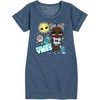 image:imageHYBRID APPAREL  LOL Surprise Dolls  Pool Party Vibes  Beach Babe  Toddler amp Youth Girls Fleece DressHeather Navy
