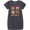 image:imageHYBRID APPAREL  LOL Surprise Dolls  Queen Bee Neon QT Deva amp Sugar  Toddler amp Youth Girls Fleece DressHeather Charcoal