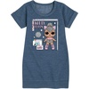image:imageHYBRID APPAREL  LOL Surprise Dolls Kitty Queen  Computer Design  Toddler amp Youth Girls Fleece DressHeather Navy