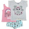 image:imageLOL Surprise Girls 3Piece TShirt Tank Top and Short SetOffwhite