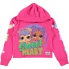 image:imageLOL Surprise Girls All Over Print Hoodie Raw Edge Skimmer Hoodie Sizes 420Hot Pink