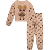 image:imageLOL Surprise Girls Fleece Sweatshirt and Jogger Pants Outfit Set Little Kid to Big Kid Sizes 41820Cream  Brown  Queen Bee