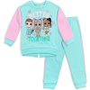 image:imageLOL Surprise Girls Fleece Sweatshirt and Jogger Pants Outfit Set Little Kid to Big Kid Sizes 41820PinkGreen