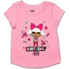 image:imageLOL Surprise Tshirt for Girls Birthday Blouse  Little Kid Short Sleeve  Pink  Sizes 412Pink