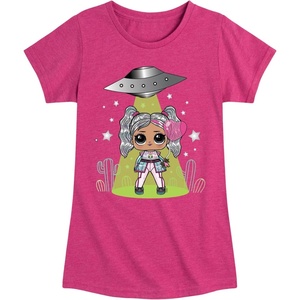 image:imageHYBRID APPAREL  LOL Surprise Dolls  Astro Alien Doll  Spacecraft  Toddler amp Youth Girls Short Sleeve Graphic TShirtHeather Fuchsia