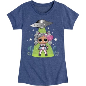 image:imageHYBRID APPAREL  LOL Surprise Dolls  Astro Alien Doll  Spacecraft  Toddler amp Youth Girls Short Sleeve Graphic TShirtHeather Navy