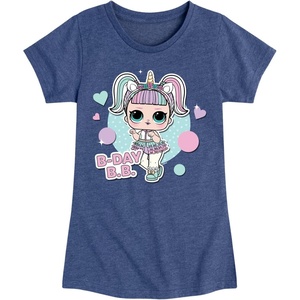 image:imageHYBRID APPAREL  LOL Surprise Dolls  BDay BB Besties Celebrate Birthdays  Toddler amp Youth Girls Short Sleeve TShirtHeather Navy
