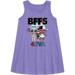 image:imageHYBRID APPAREL  LOL Surprise Dolls  BFFs 4Eva Bon Bon amp Snuggle Babe  Toddler amp Youth Girls Aline DressPurple