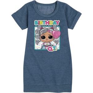 image:imageHYBRID APPAREL  LOL Surprise Dolls  Birthday QT  Celebrate  Toddler amp Youth Girls Fleece DressHeather Navy