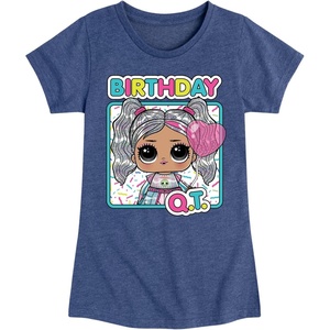 image:imageHYBRID APPAREL  LOL Surprise Dolls  Birthday QT  Celebrate  Toddler amp Youth Girls Short Sleeve Graphic TShirtHeather Navy