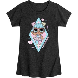 image:imageHYBRID APPAREL  LOL Surprise Dolls  Bon Bon Doll  Toddler amp Youth Girls Short Sleeve Graphic TShirtHeather Black