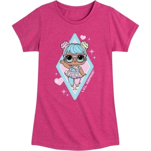 image:imageHYBRID APPAREL  LOL Surprise Dolls  Bon Bon Doll  Toddler amp Youth Girls Short Sleeve Graphic TShirtHeather Fuchsia