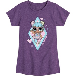 image:imageHYBRID APPAREL  LOL Surprise Dolls  Bon Bon Doll  Toddler amp Youth Girls Short Sleeve Graphic TShirtHeather Purple