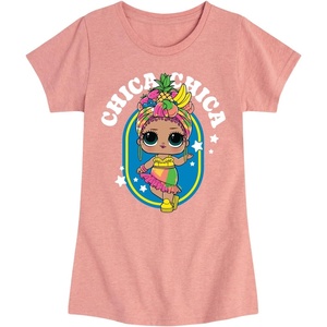 image:imageHYBRID APPAREL  LOL Surprise Dolls  Chica Chica Tropical  Toddler amp Youth Girls Short Sleeve Graphic TShirtDesert Pink