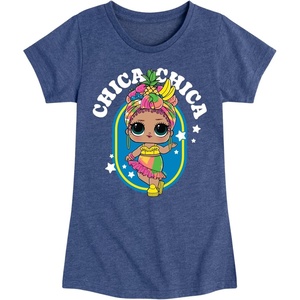 image:imageHYBRID APPAREL  LOL Surprise Dolls  Chica Chica Tropical  Toddler amp Youth Girls Short Sleeve Graphic TShirtHeather Navy