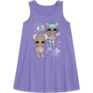 image:imageHYBRID APPAREL  LOL Surprise Dolls  LOL Hi Bae  Toddler amp Youth Girls Aline DressPurple