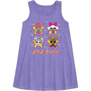 image:imageHYBRID APPAREL  LOL Surprise Dolls  Queen Bee Neon QT Deva amp Sugar  Toddler amp Youth Girls Aline DressPurple