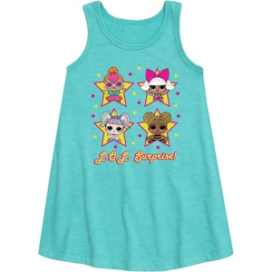 image:imageHYBRID APPAREL  LOL Surprise Dolls  Queen Bee Neon QT Deva amp Sugar  Toddler amp Youth Girls Aline DressTurquoise