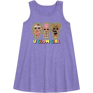 image:imageHYBRID APPAREL  LOL Surprise Dolls  U Glow Girl  Girl Group  Toddler amp Youth Girls Aline DressPurple