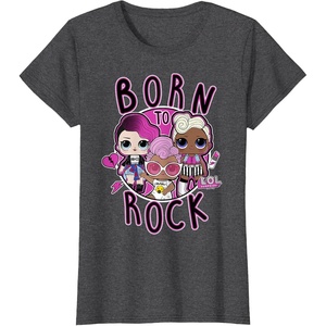 image:imageLOL Surprise Born to Rock TShirtDark Heather Grey