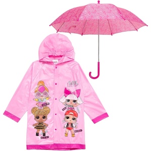 image:imageLOL Surprise Diva Neon QT MC Swag Girls Waterproof Rain Jacket and Umbrella Little Kid to Big KidPink