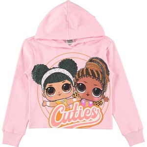 image:imageLOL Surprise Girls All Over Print Hoodie Raw Edge Skimmer Hoodie Sizes 420Light Pink