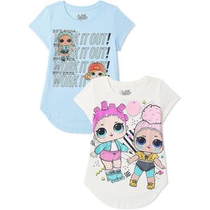 image:imageLOL Surprise Girls Lol Surprise Girls 2 Pack TShirt Bundle Light BlueLight Pink 66xLight BlueIvory