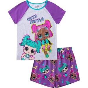image:imageLOL Surprise Girls Short Sleeve T Shirt and Shorts Set for Little and Big KidsLight Grey