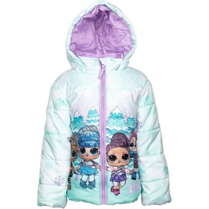image:imageLOL Surprise Miss Snow Figure 8 Prezzie Snow Leopard Big Girls Puffer JacketGreen