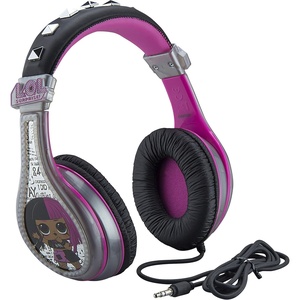 image:imageeKids LOL Surprise Wired Headphones for Kids School Home or Travel  Tangle Free Stereo with Parental Volume Control Connect via 35mm Jack