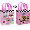 image:imageLOL Surprise Party Favor Bags for Kids Birthday 24 Pack Bundle  Mini 8 LOL Party Goodie Bags Bulk Reusable Tote Canvas Gift Bags  LOL Surprise Party Supplies for Boys Girls