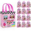 image:imageLOL Surprise Party Favor Bags for Kids Birthday 12 Pack Bundle  Mini 8 LOL Party Goodie Bags Bulk Reusable Tote Canvas Gift Bags  LOL Surprise Party Supplies for Boys Girls