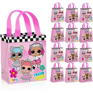 image:imageLOL Surprise Party Favor Bags for Kids Birthday 12 Pack Bundle  Mini 8 LOL Party Goodie Bags Bulk Reusable Tote Canvas Gift Bags  LOL Surprise Party Supplies for Boys Girls