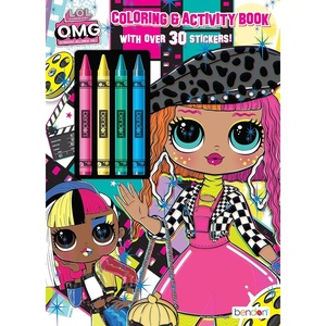 image:imageLOL Surprise OMG 48 Page Coloring Book with 4 Crayons